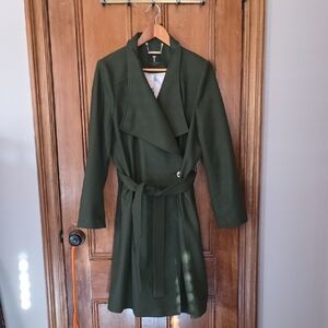 Ted Baker olive wool/cashmere coat